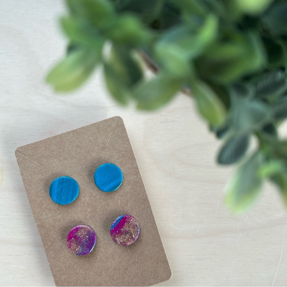 Polymer Clay Studs